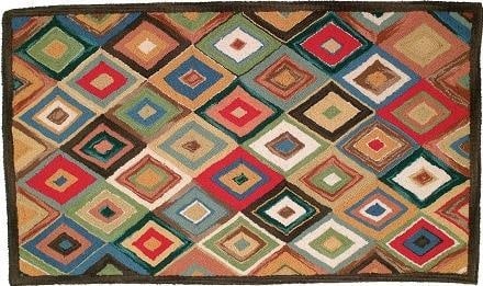 Bert Southwestern 9x12 Hand-Tufted Wool Rug with Diamond Pattern (1 of 1)