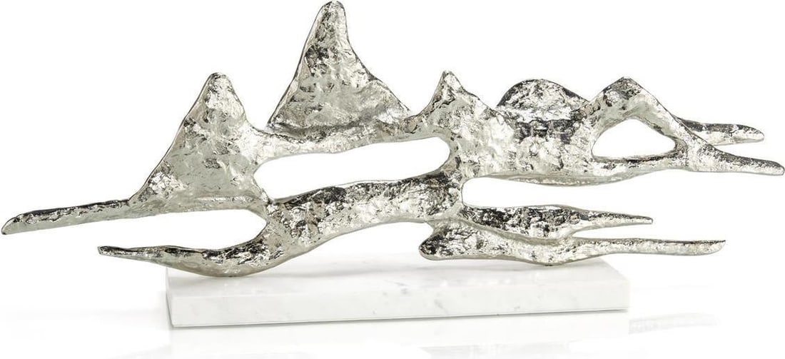 Transitional Landscape Sculpture by John-Richard in Nickel White Marble (1 of 1)