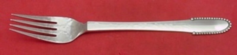 Georg Jensen Beaded Sterling Silver Luncheon Fork 6 7/8 Inches: Georg Jensen Beaded Sterling Silver Luncheon Fork 6 7/8 Inches This exquisite luncheon fork from Georg Jensen showcases the elegant Beaded pattern, crafted from high-quality sterling silver. Measuring