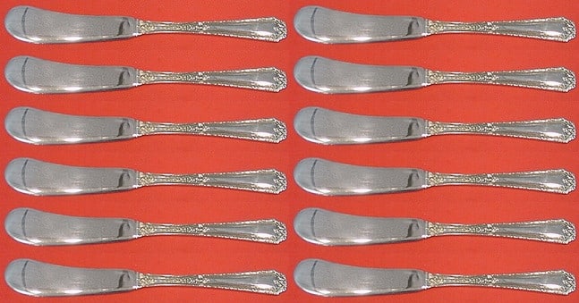 Towle Sterling Silver Louis XIV Butter Spreader Set 12 pcs (1 of 1)