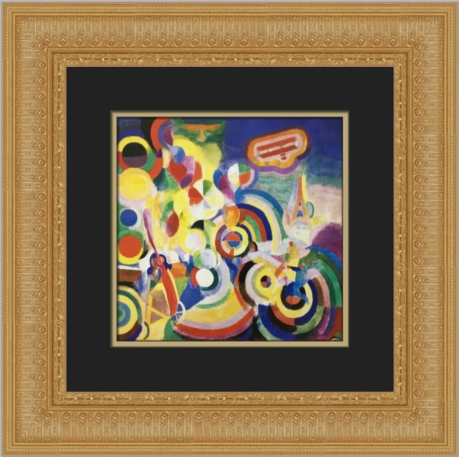 Robert Delaunay Homage to Bleriot Custom Framed Lithograph Art Print (1 of 2)