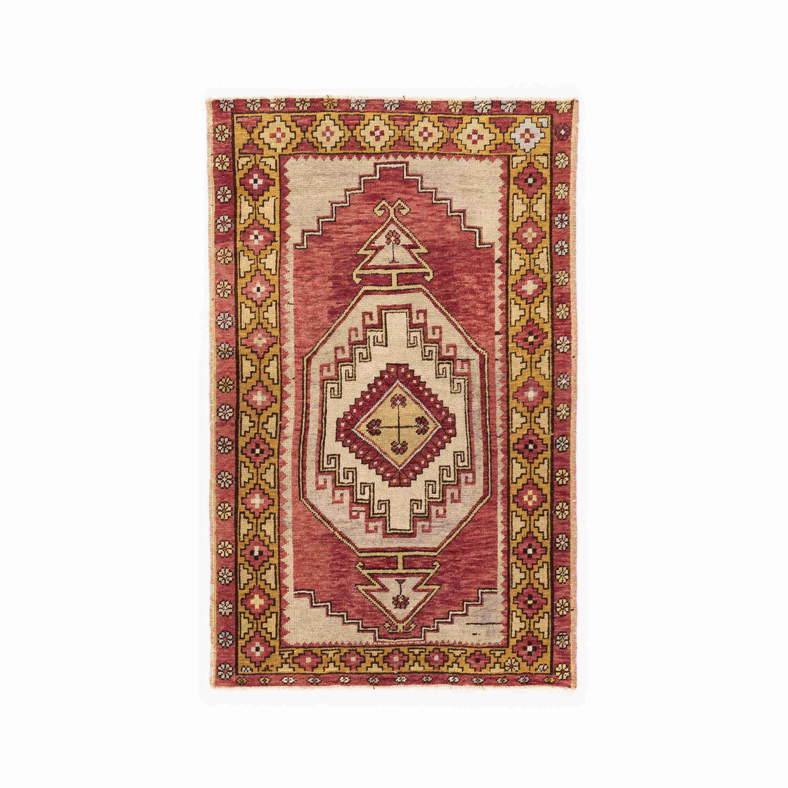 Authentic Handmade Anadol Carpet Wool on Wool 38.6 x 61.4 Inches: Authentic Handmade Anadol Carpet Wool on Wool 38.6 x 61.4 Inches This authentic handmade Anadol carpet is crafted from high-quality wool on wool, featuring a traditional design that showcases exquisit