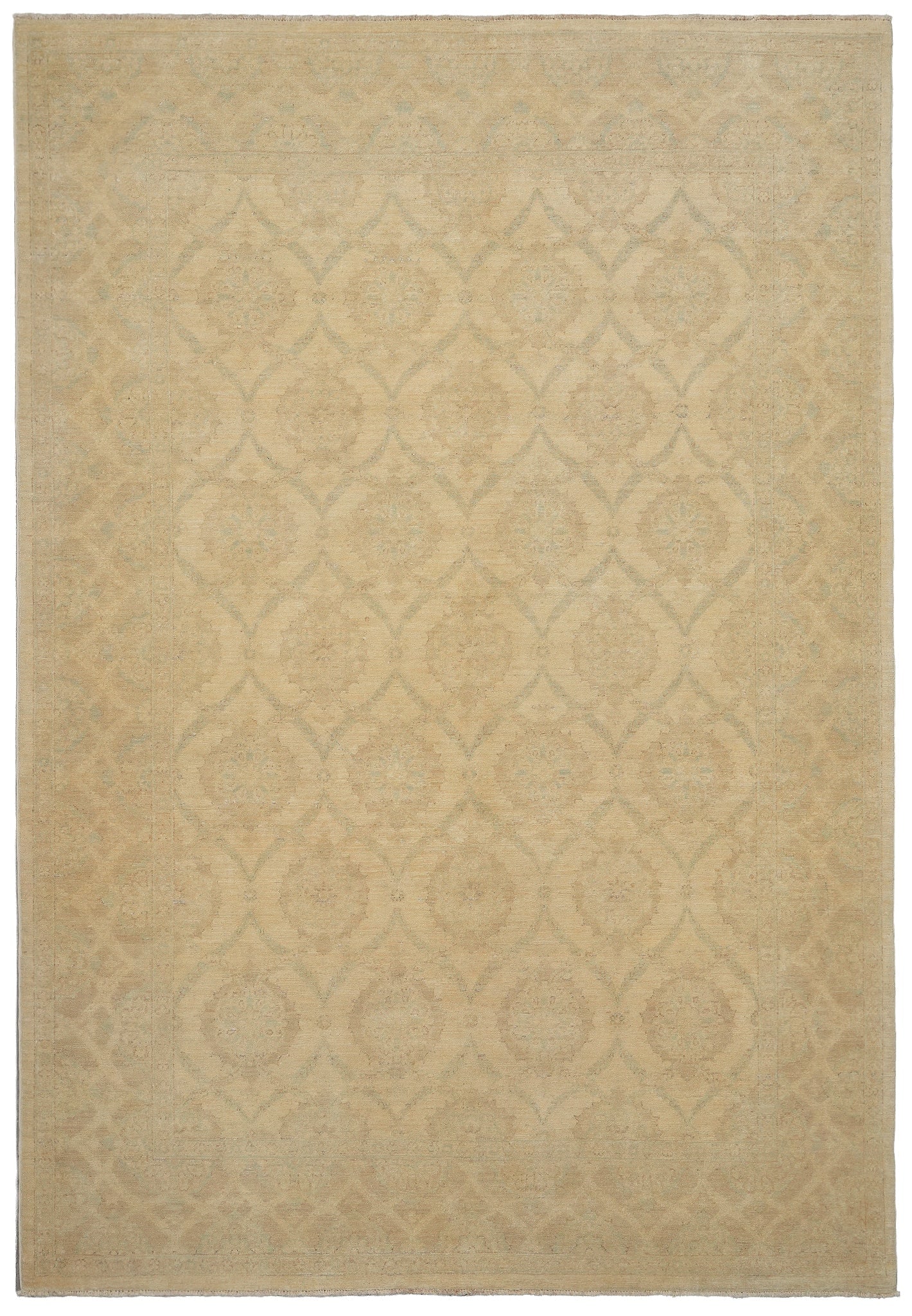 5.8 x 8 Wheat Brown Vegetable Dyed Fine Chobi Peshawar Rug: 5.8 x 8 Wheat Brown Vegetable Dyed Fine Chobi Peshawar Rug Free continental US Shipping Fine Chobi Peshawar rug in a wheat brown colorway with a subtle geometric pattern and vegetable-dyed finish. Thi