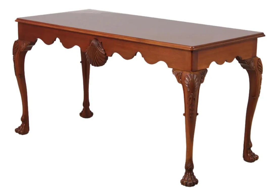 Mahogany Console Table Kindel Irish Georgian Collection 59w x 27d x 31.5h (1 of 10)