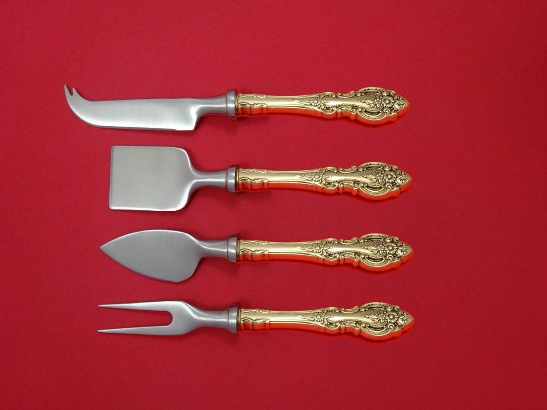 Wallace Grand Victorian Sterling Silver 4 Piece Cheese Serving Set (1 of 1)
