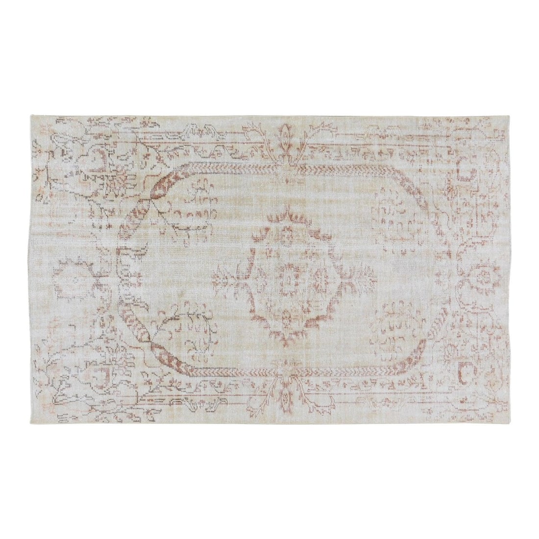 Anatolian Wool Area Rug Hand Knotted 5'x7'10" Vintage Turkish Carpet: Anatolian Wool Area Rug Hand Knotted 5'x7'10" Vintage Turkish Carpet This vintage Turkish Anatolian rug is hand-knotted from wool using traditional techniques, blending timeless artistry with a modern