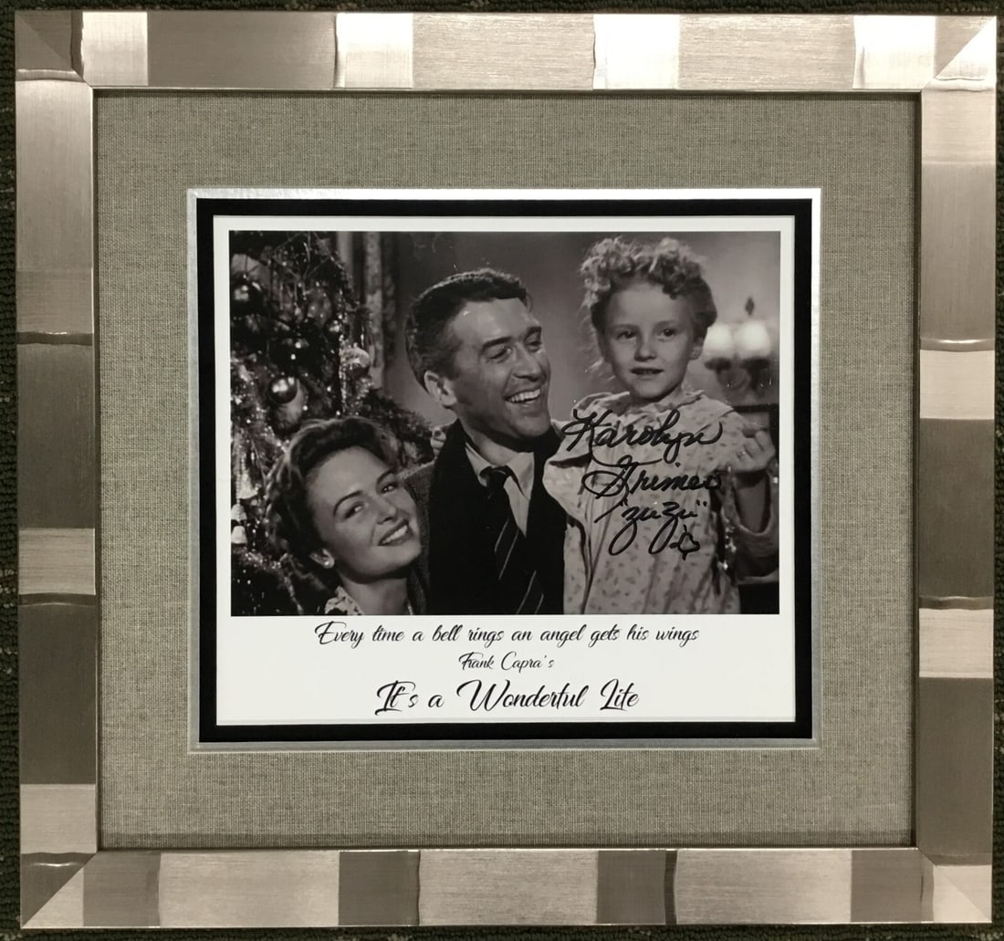 Karolyn Grimes It's A Wonderful Life Autographed Photo Custom Framed 14 x 15 (1 of 6)