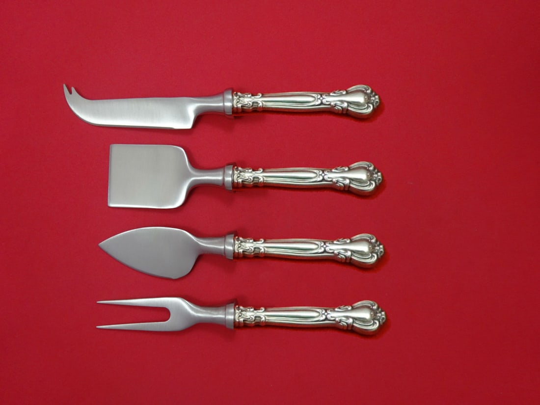 Gorham Chantilly Sterling Silver 4 Piece Cheese Serving Set (1 of 2)
