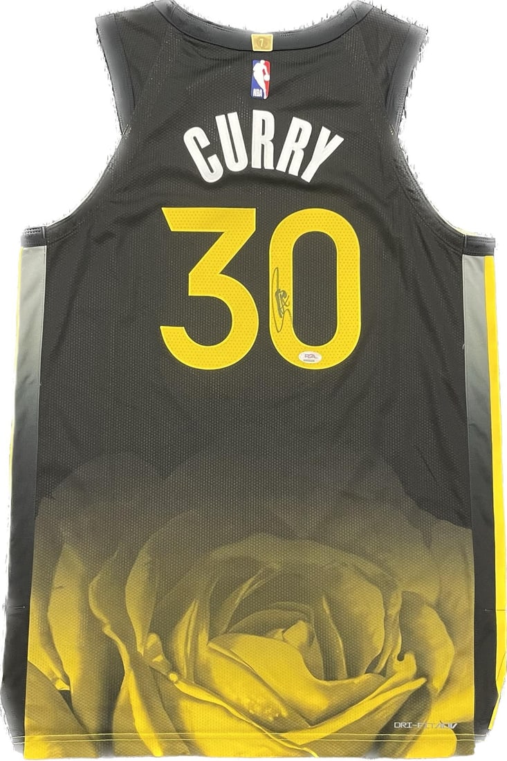 Stephen Curry Autographed Jersey PSA/DNA Golden State Warriors: Stephen Curry Autographed Jersey PSA/DNA Golden State Warriors This is an original autographed jersey by Stephen Curry, the star player of the Golden State Warriors. The jersey features a genuine auto