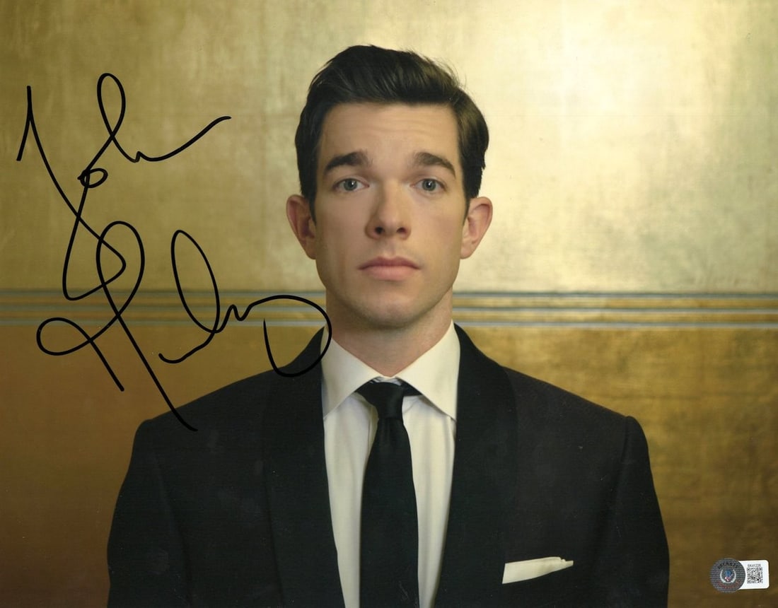 Autographed 11X14 Photograph of John Mulaney Beckett Authenticated (1 of 2)