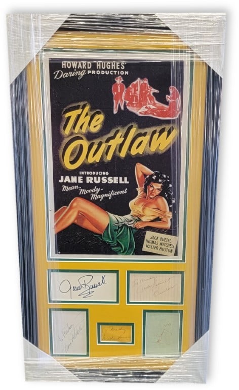 Framed Collage Photograph Signed by Jane Russell Beckett Authenticated (1 of 4)