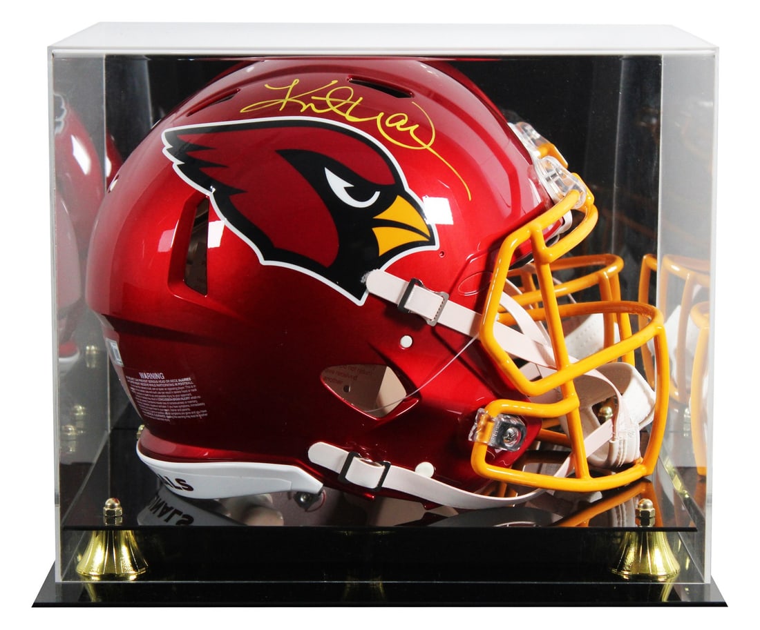 Kurt Warner autographed Cardinals Flash Speed Proline helmet with Beckett case (1 of 4)