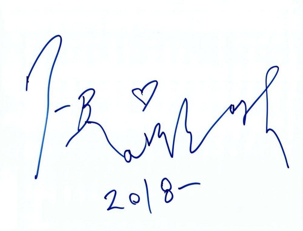 Beckett Authenticated Mr Brainwash 8.5x11 Signed Cut Signature (1 of 3)
