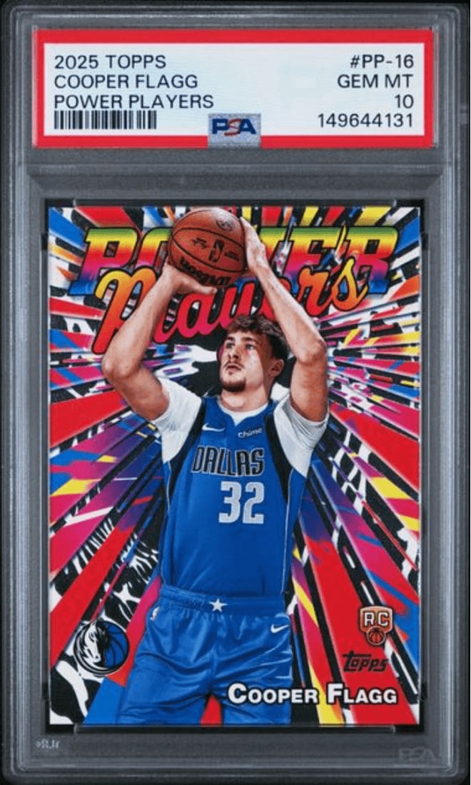 PSA 10 Cooper Flagg 2025 Topps PP16 Power Players Rookie Card (1 of 2)