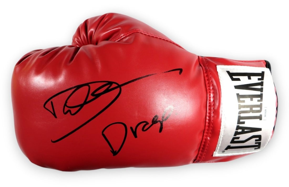 Dolph Lundgren Signed Rocky IV Drago Boxing Glove JSA Authenticated (1 of 3)