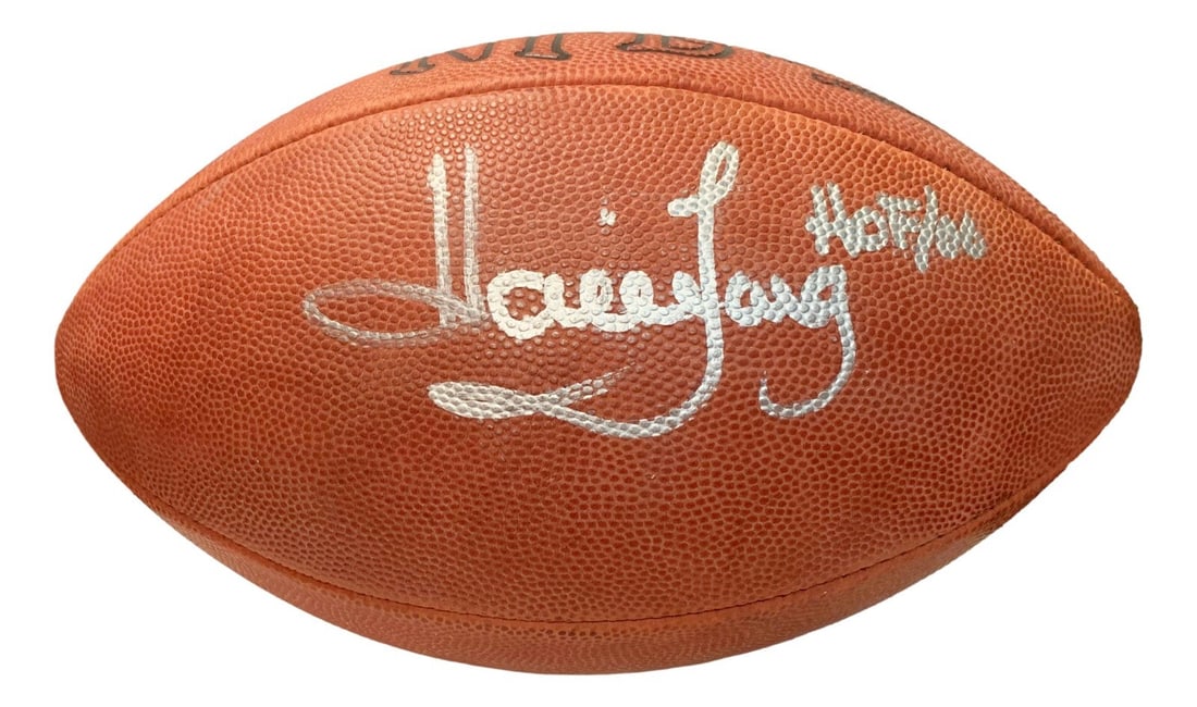 BAS Certified Howie Long Signed Oakland Raiders NFL Leather Football (1 of 5)