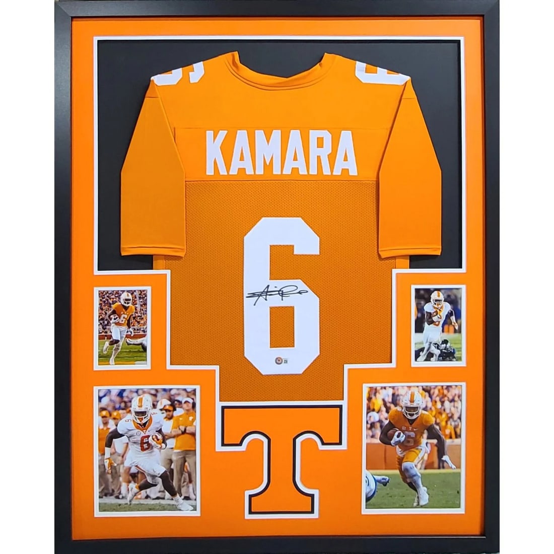 Framed Tennessee Jersey Signed by Alvin Kamara Beckett Authenticated (1 of 2)