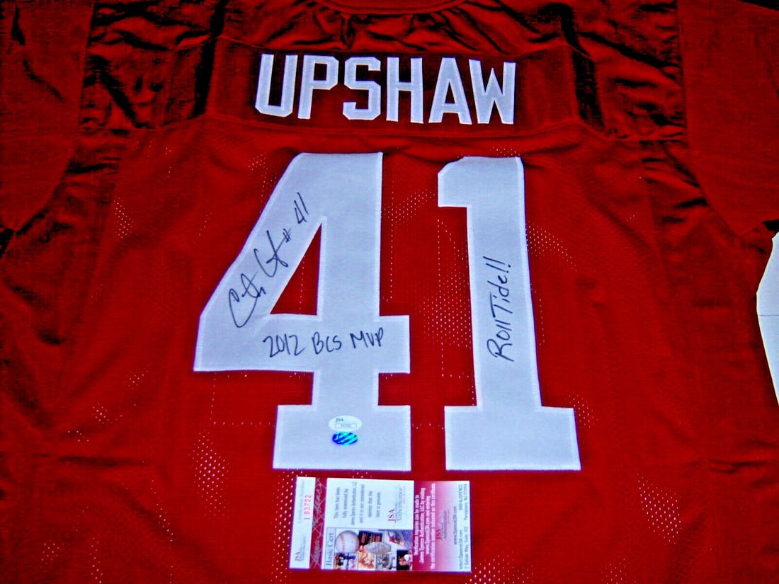 Signed Alabama Jersey by Courtney Upshaw 2012 BCS MVP JSA COA (1 of 1)