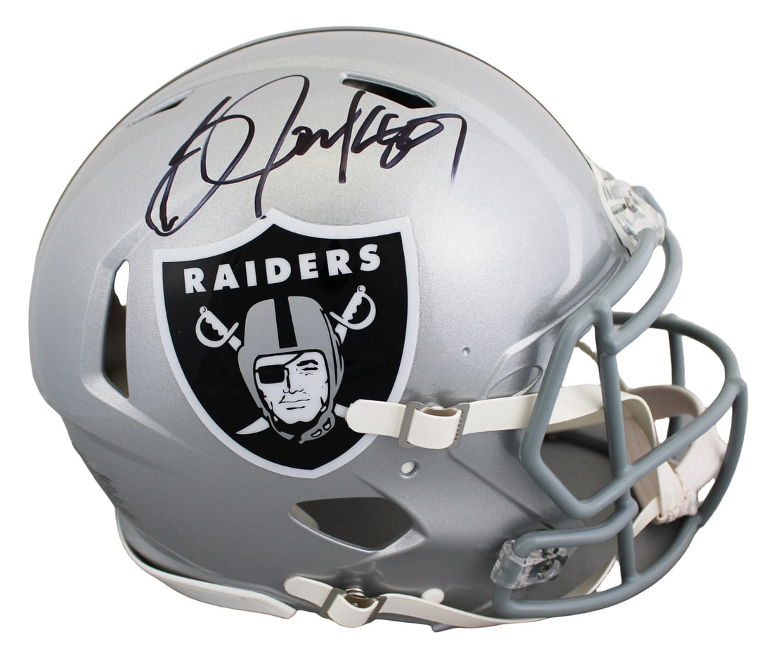 Bo Jackson signed Raiders full size Speed Proline helmet BAS witnessed (1 of 3)
