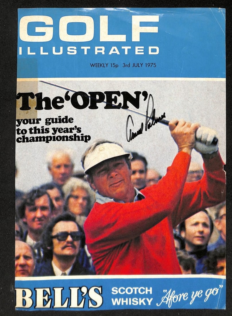 JSA Authenticated Arnold Palmer Autographed Golf Illustrated Cover 7/3/1975 (1 of 3)