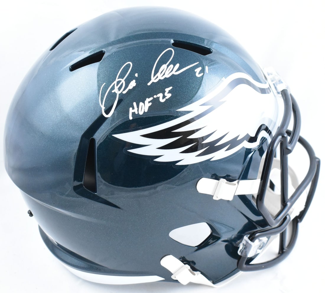 Philadelphia Eagles full size speed helmet signed by Eric Allen Beckett holo (1 of 5)