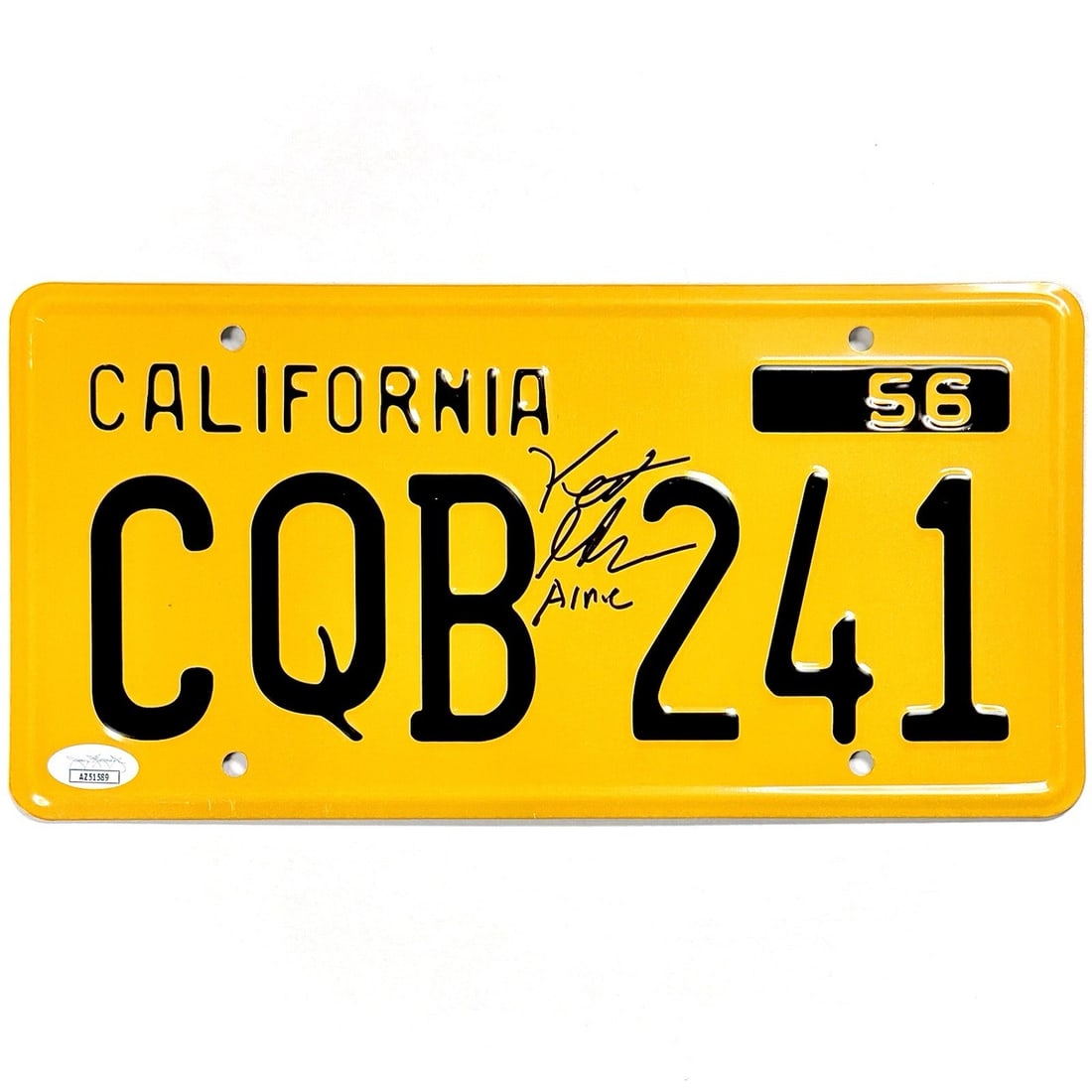 Keith Gordon Autographed Christine Arnie License Plate JSA COA: Keith Gordon Autographed Christine Arnie License Plate JSA COA Signed "Arnie" Christine license plate autographed by Keith Gordon. This pre-owned piece includes James Spence Authentication (JSA) and i