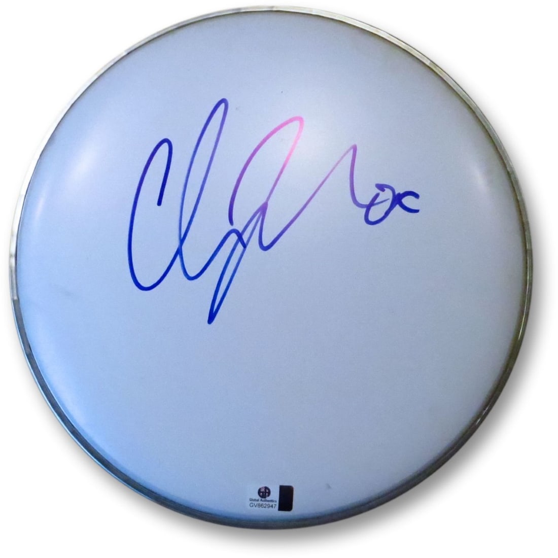 8 Inch Original Drumhead Signed by The Weeknd Global Authentics (1 of 2)