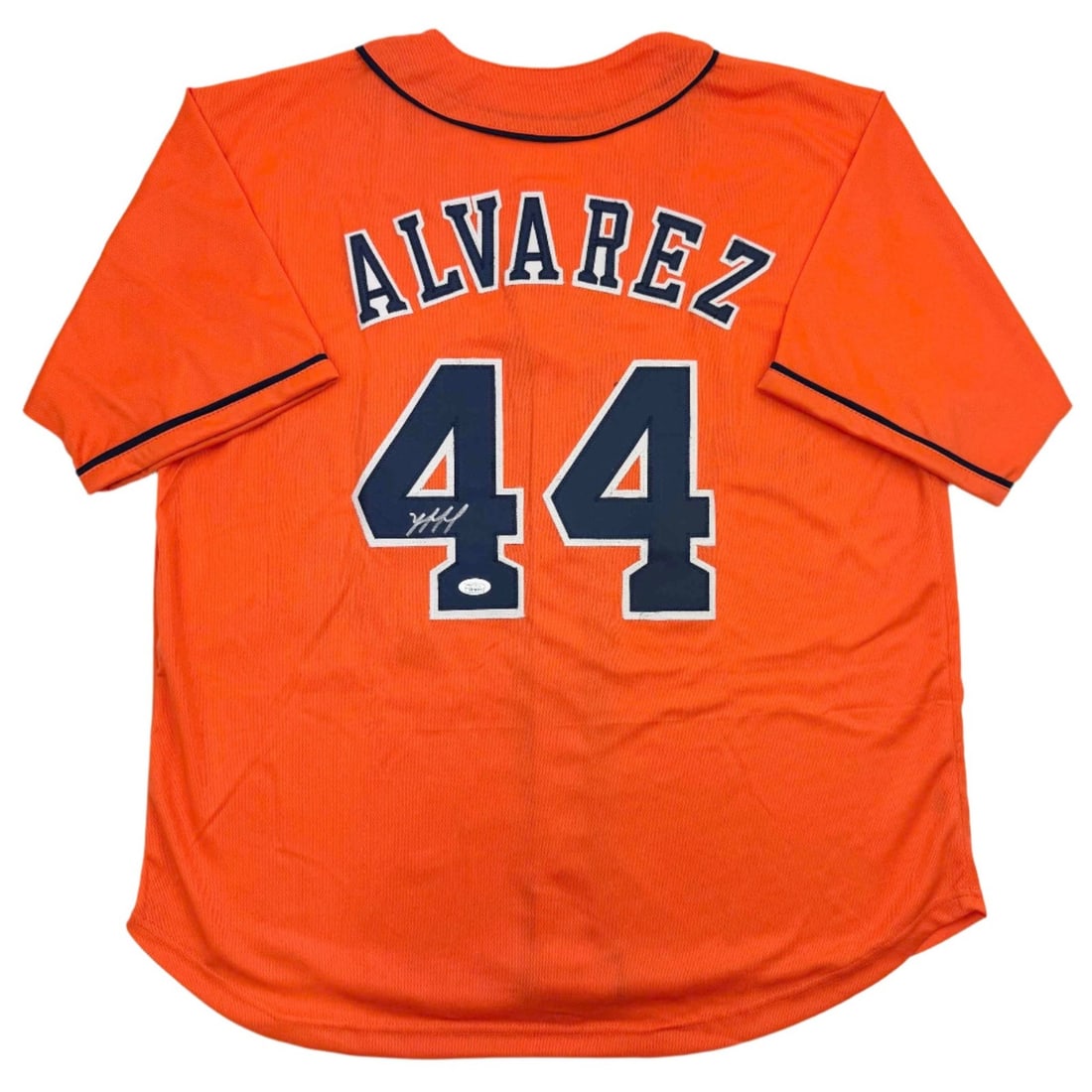 Yordan Alvarez Signed Orange Baseball Jersey JSA Authenticated (1 of 3)