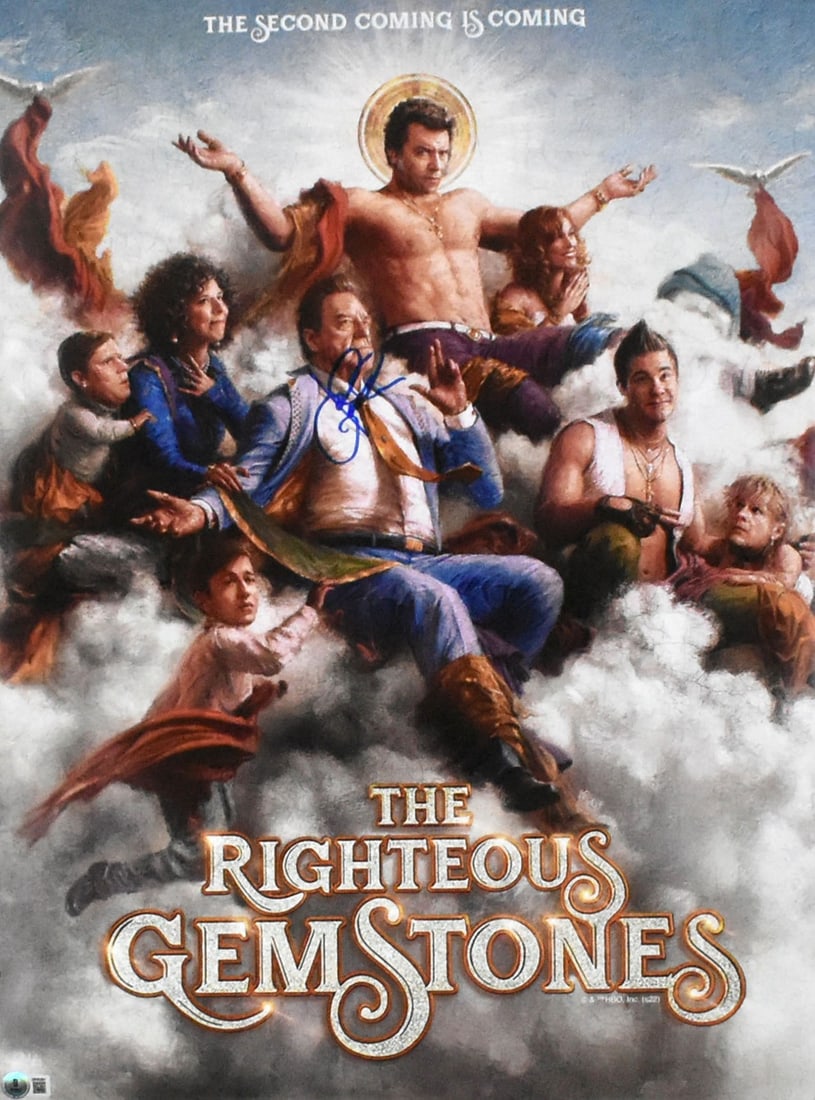 18x24 The Righteous Gemstones Poster Signed by John Goodman Beckett Witness: 18x24 The Righteous Gemstones Poster Signed by John Goodman Beckett Witness Autographed 18x24 poster for The Righteous Gemstones, signed by John Goodman. This pre-owned piece includes Beckett Authenti