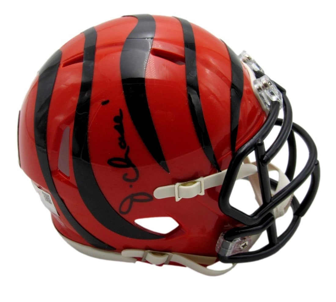 Fanatics Authenticated Ja'Marr Chase Bengals Orange Signed Mini Helmet (1 of 4)