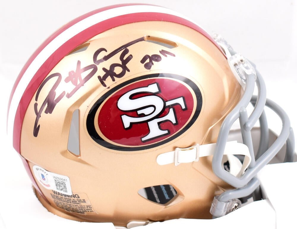 San Francisco 49ers Speed Mini Helmet Signed by Deion Sanders Beckett Holo: San Francisco 49ers Speed Mini Helmet Signed by Deion Sanders Beckett Holo Pre-owned San Francisco 49ers Speed mini helmet signed by Deion Sanders. Includes Beckett Authentication Services (BAS) with 