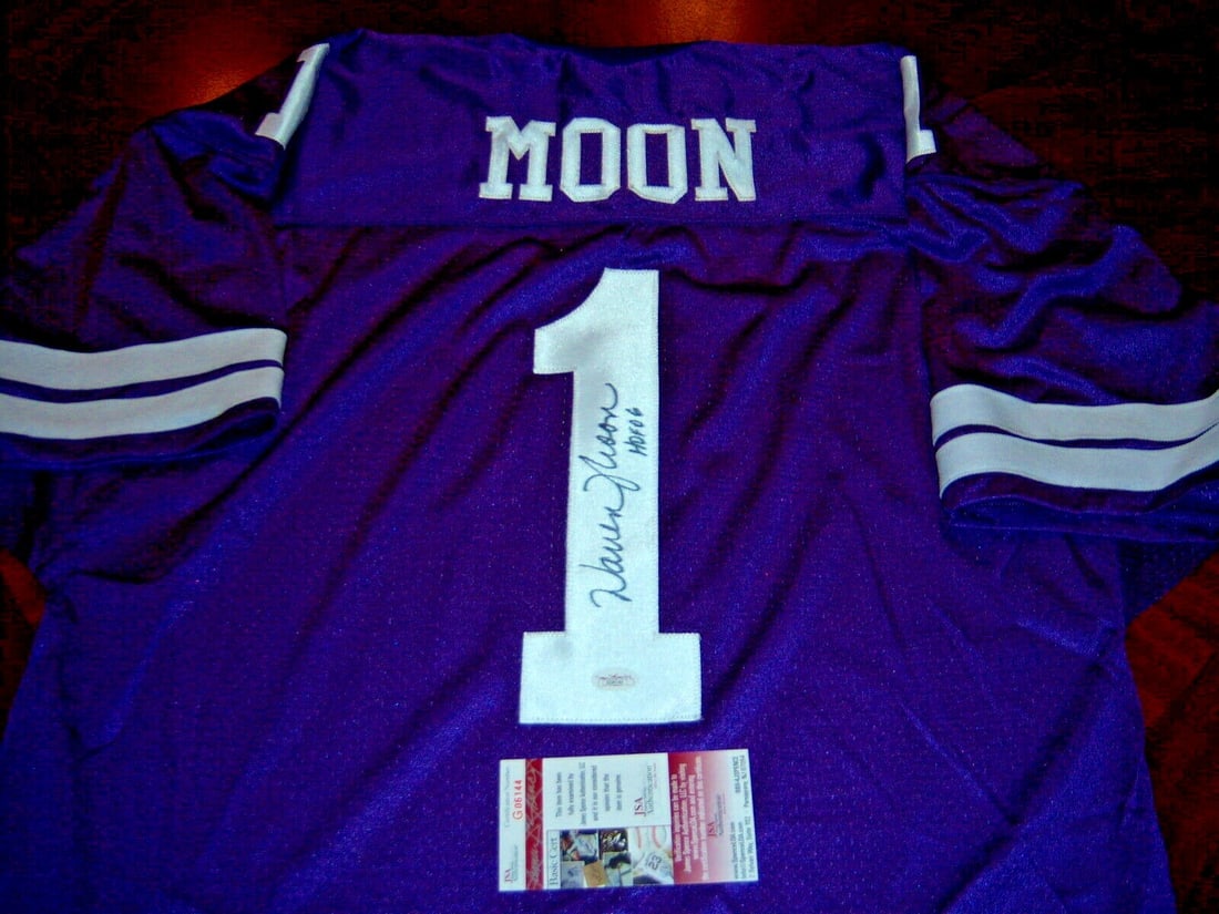 Warren Moon Signed Football Jersey JSA COA HOF 2006 (1 of 1)