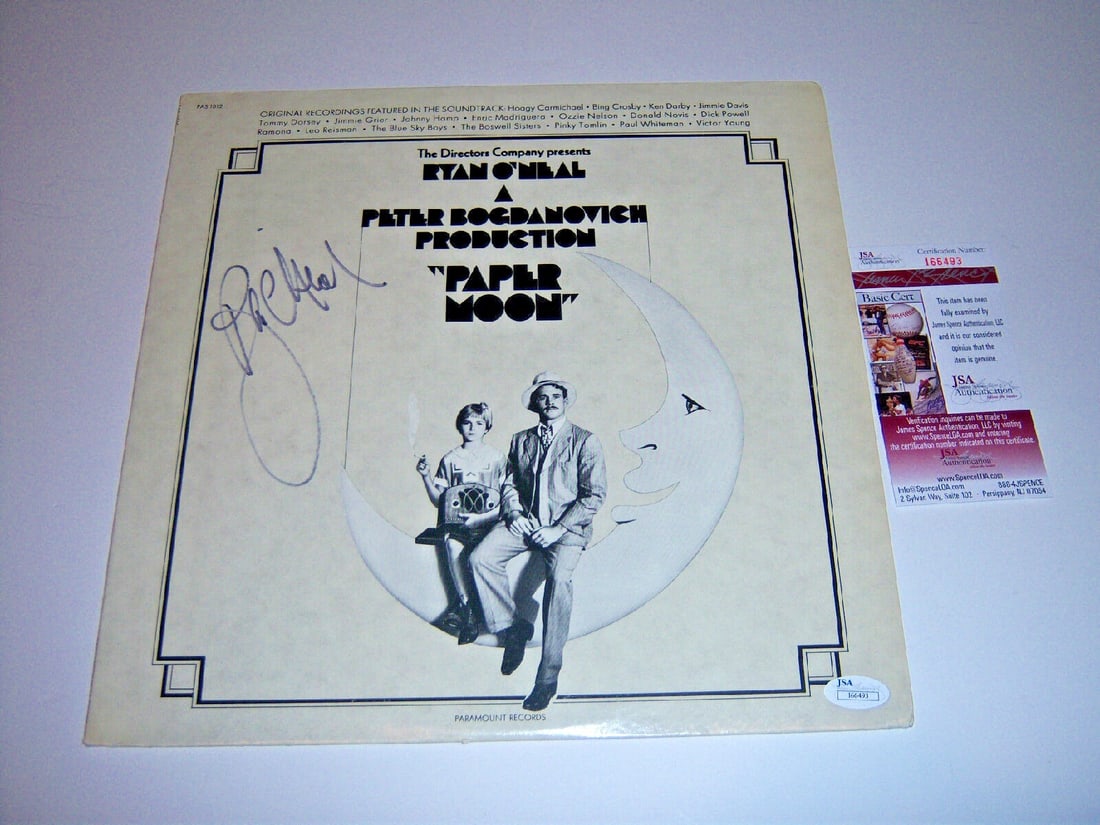 Signed Paper Moon LP Record Ryan O Neal JSA COA (1 of 1)