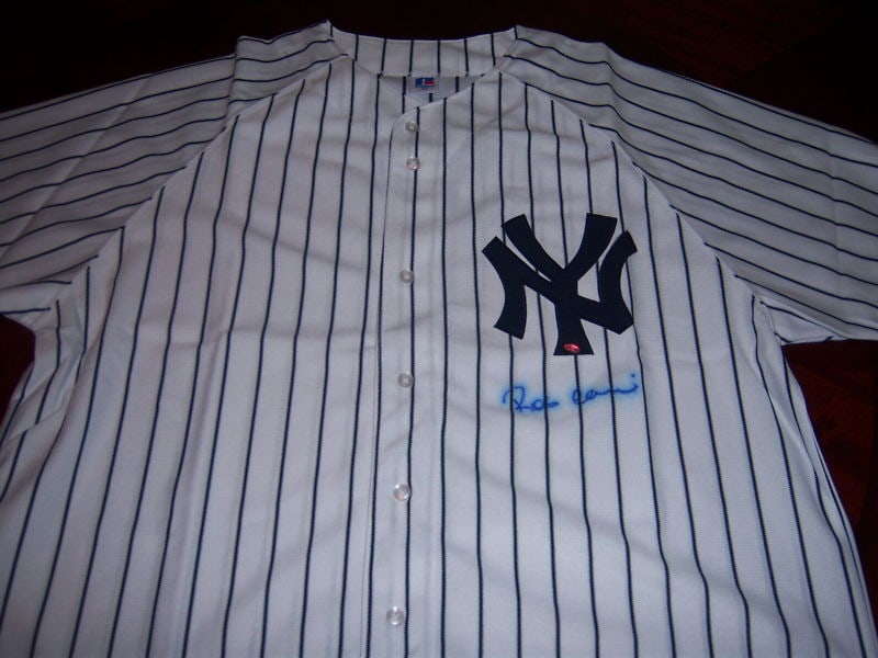 Official Russell Jersey Signed by Robinson Cano with Hologram Yankees MLB (1 of 2)