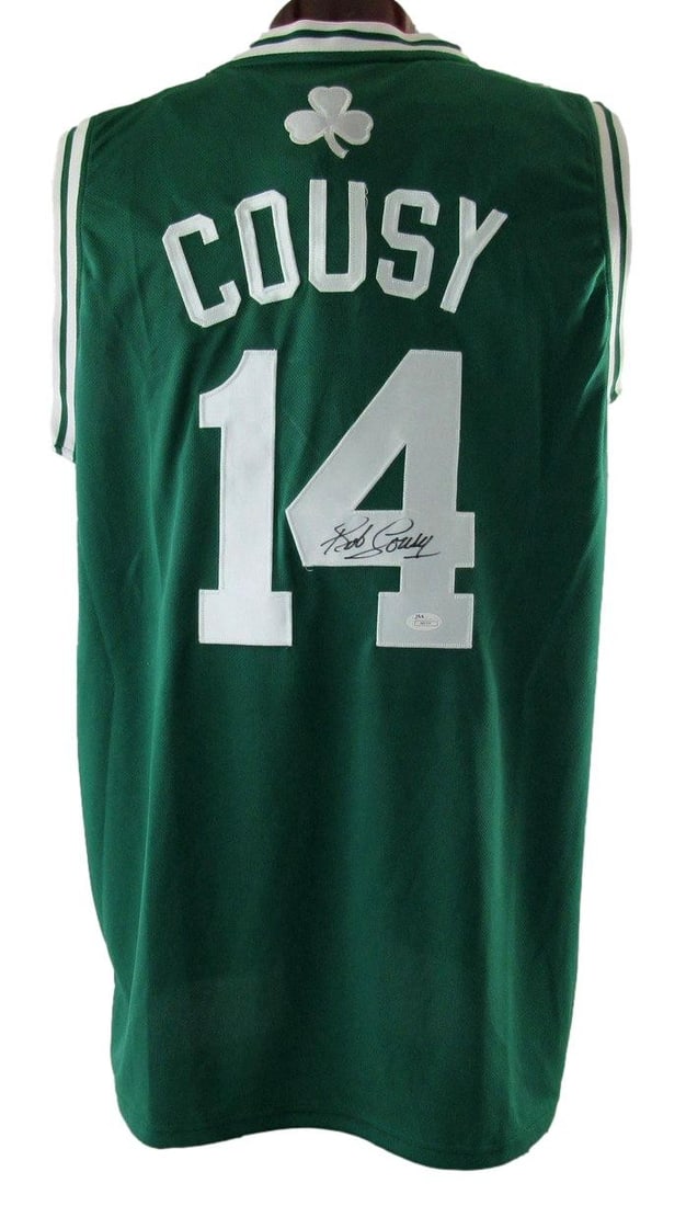 Adidas Boston Celtics Jersey Sz 50 Signed by Bob Cousy HOF JSA 212760 (1 of 8)