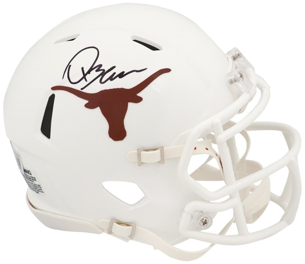 Texas Longhorns Riddell Speed Mini Helmet Signed by Quinn Ewers Beckett COA (1 of 1)