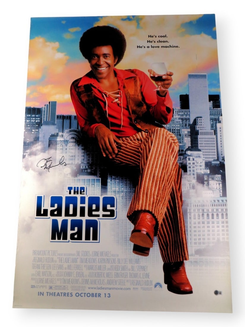 Tim Meadows Autographed 27x40 Movie Poster The Ladies Man Beckett Authenticated (1 of 4)