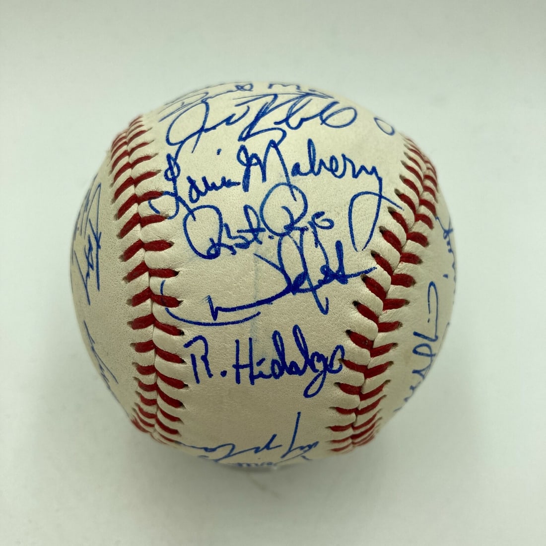 1993 Single-A South Atlantic League All Star team signed baseball Derek Jeter PSA (1 of 9)
