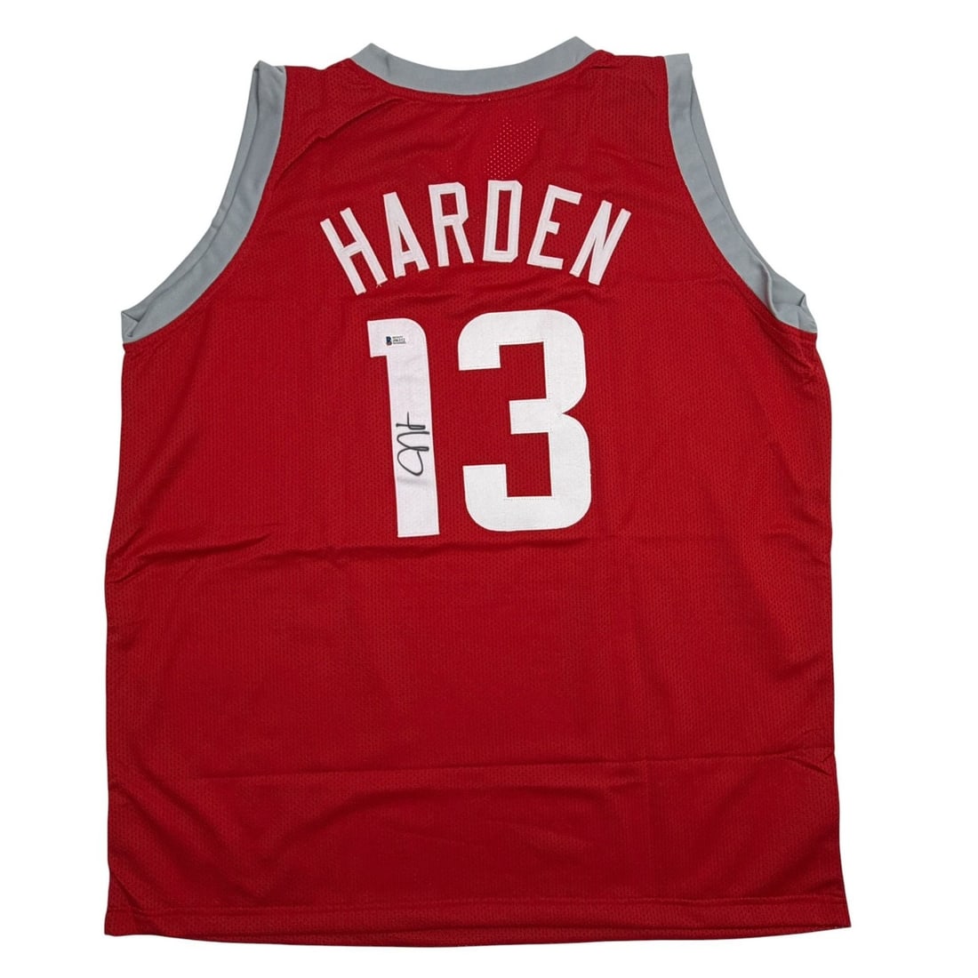 James Harden Signed Custom Red Basketball Jersey Beckett COA (1 of 4)