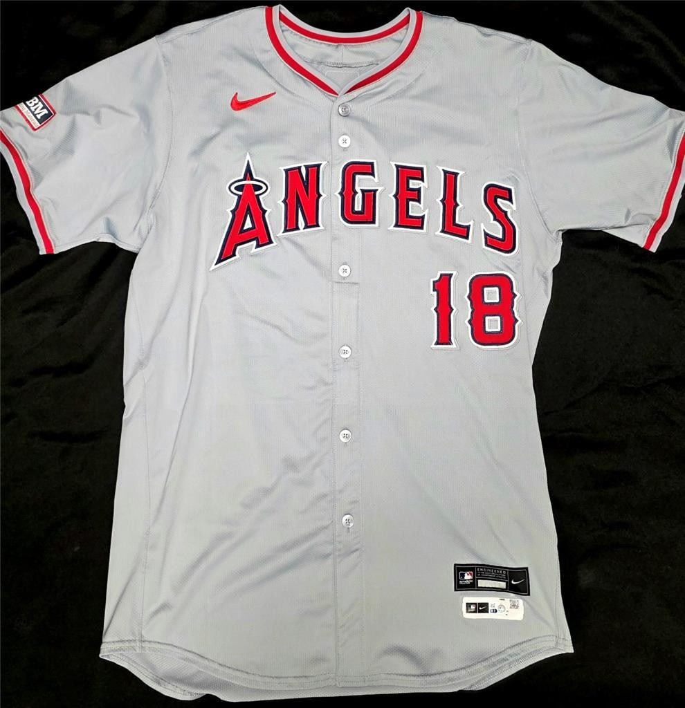 Game Used MLB Jersey Nolan Schanuel Los Angeles Angels 2024 (1 of 10)