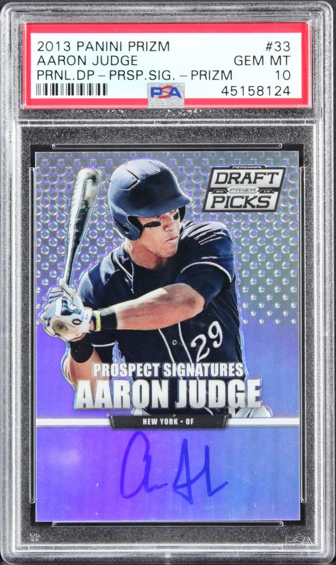 Aaron Judge PSA DNA Slabbed Prizm Rookie Auto 10 Silver RC (1 of 2)