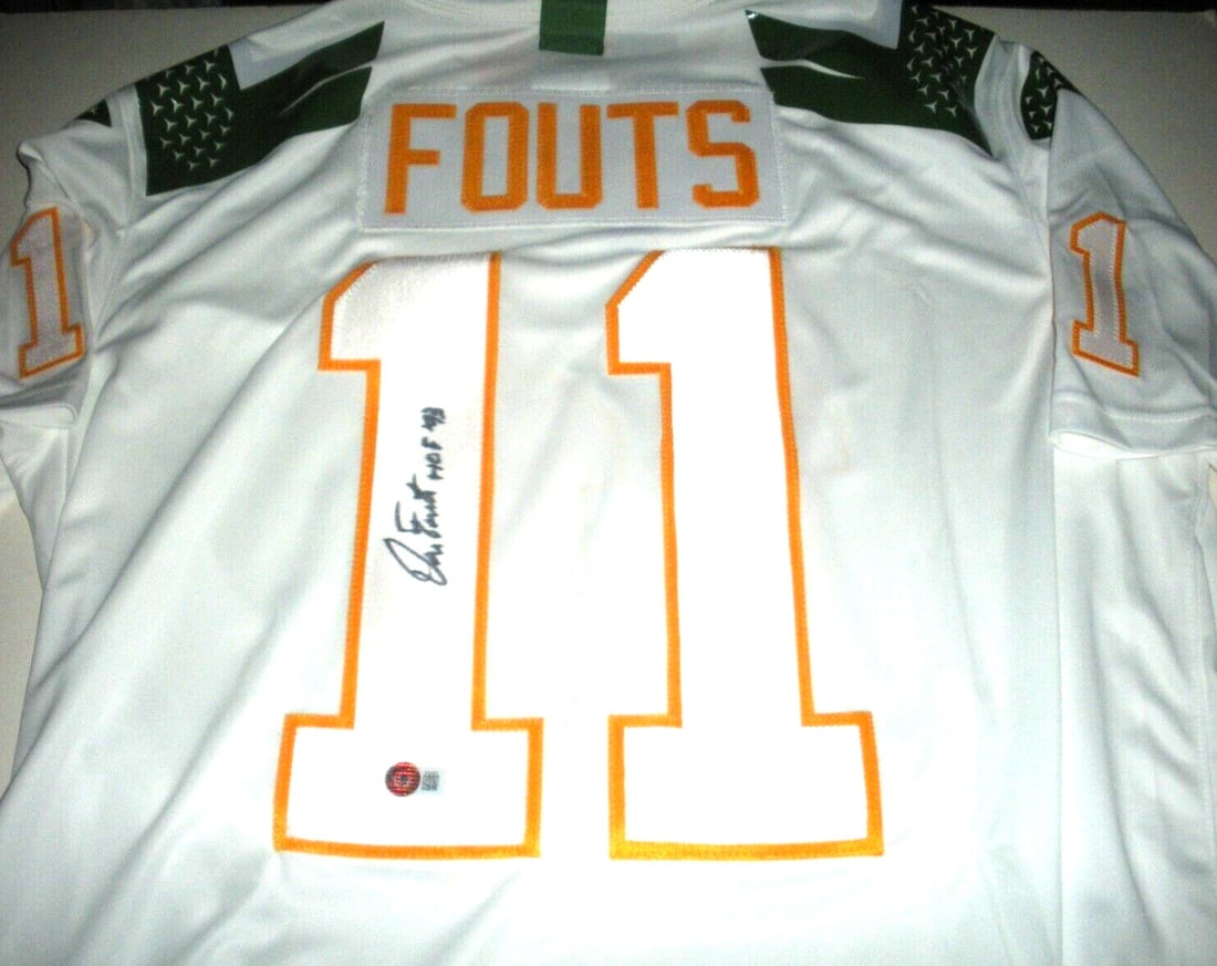 Nike Oregon Ducks Dan Fouts Signed Licensed Football Jersey Beckett COA (1 of 2)