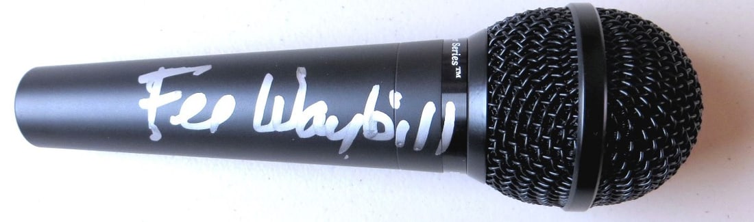 Microphone Signed by Fee Waybill of The Tubes Global Authentics Certified: Microphone Signed by Fee Waybill of The Tubes Global Authentics Certified This is a microphone autographed by Fee Waybill of The Tubes. The authenticity of the signature has been verified by Global Au
