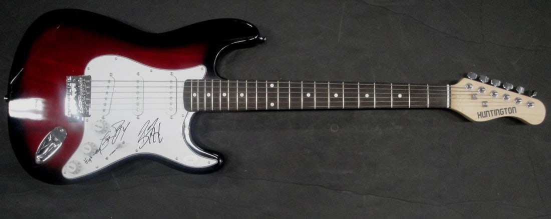 Electric Guitar Signed by High Valley with JSA Authentication: Electric Guitar Signed by High Valley with JSA Authentication This electric guitar is hand signed by the country music group High Valley. Authenticated by James Spence Authentication (JSA), it is an o
