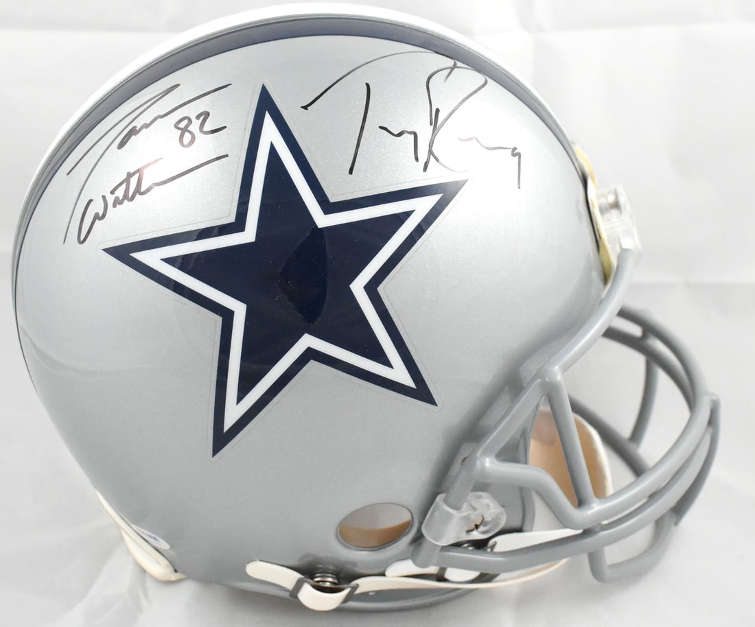 Dallas Cowboys Authentic Full Size Helmet Signed by Tony Romo Jason Witten PSA (1 of 7)