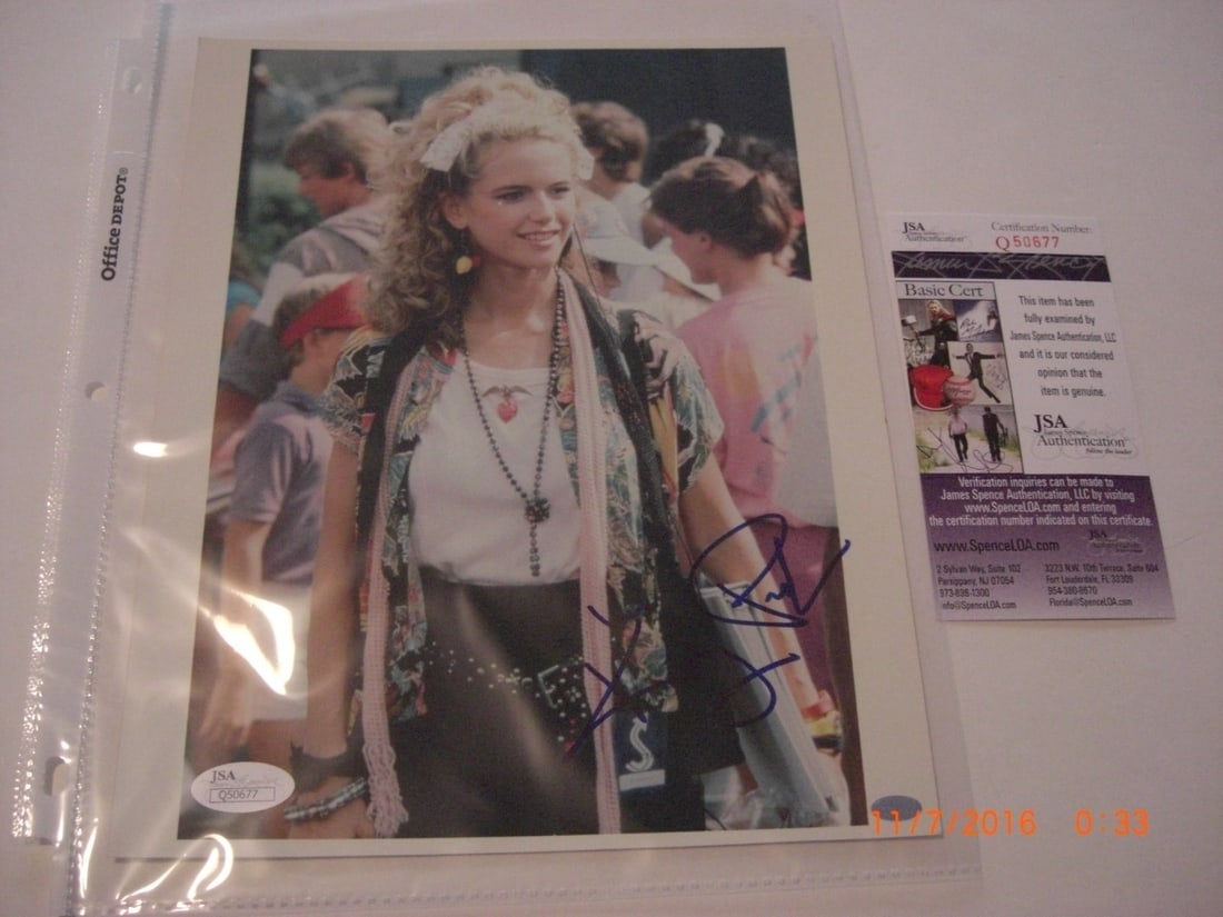 Kelly Preston Autographed 8x10 Photo JSA COA Certified Hollywood Memorabilia: Kelly Preston Autographed 8x10 Photo JSA COA Certified Hollywood Memorabilia This is an original 8x10 photograph signed by Kelly Preston, a renowned actress and wife of John Travolta. The photo comes 