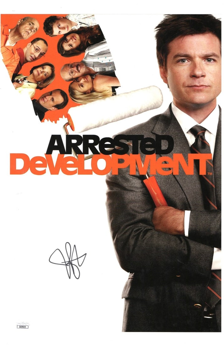 11X17 Jason Bateman Autographed Arrested Development Photograph JSA: 11X17 Jason Bateman Autographed Arrested Development Photograph JSA Original 11x17 photograph from Arrested Development, signed by Jason Bateman and authenticated by James Spence (JSA). Pre-owned cond