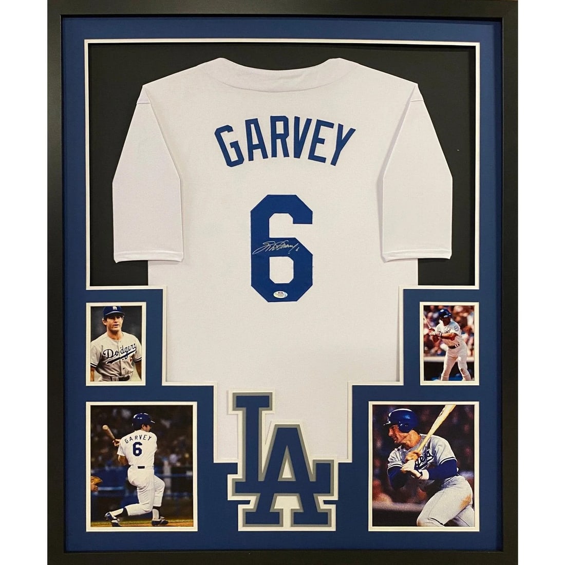Framed Los Angeles Dodgers Jersey Signed by Steve Garvey PSA DNA (1 of 3)