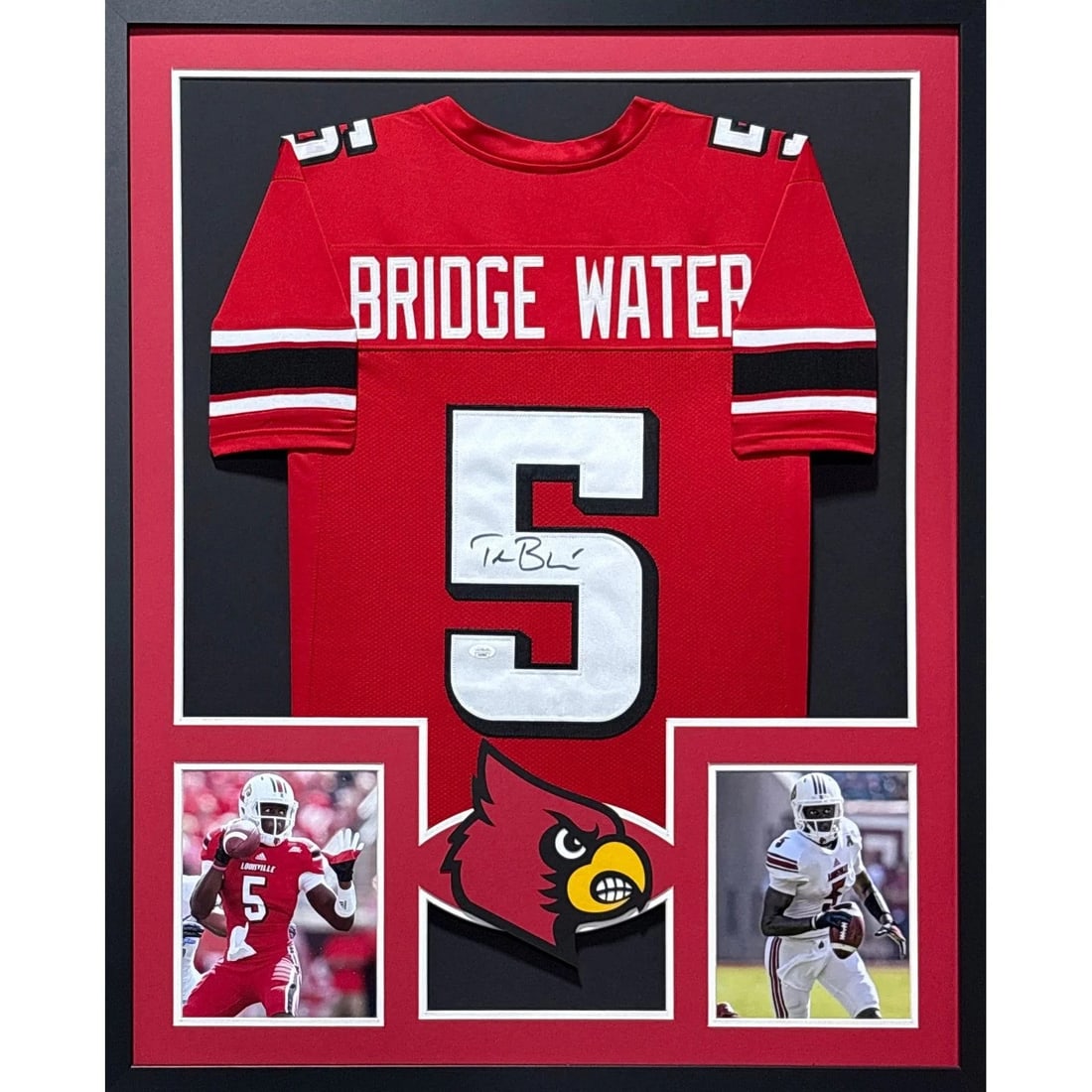 Framed Louisville Jersey Signed by Teddy Bridgewater JSA Authenticated (1 of 2)