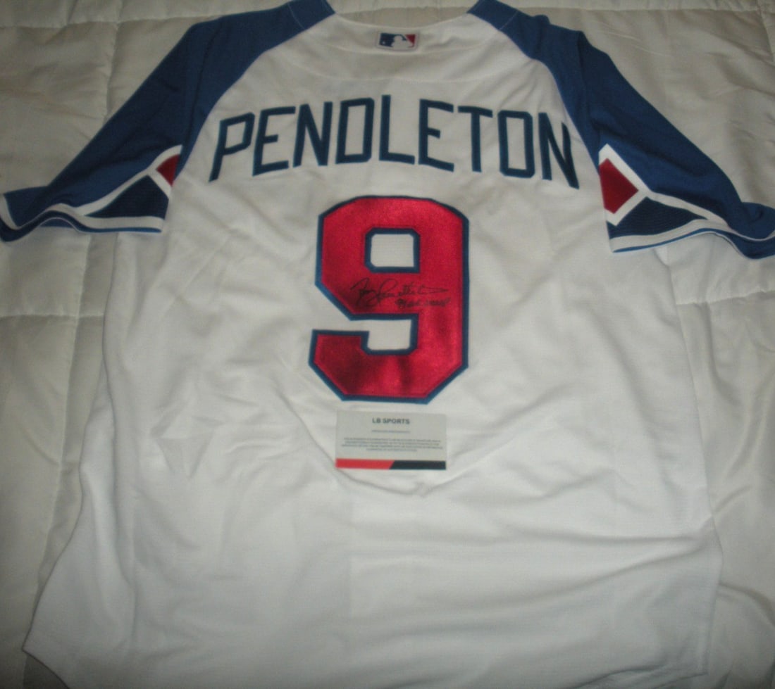 Official Nike Braves Jersey signed by Terry Pendleton with COA (1 of 3)